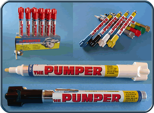 The Pumper 04010015 Red Paint Marker with felt tip